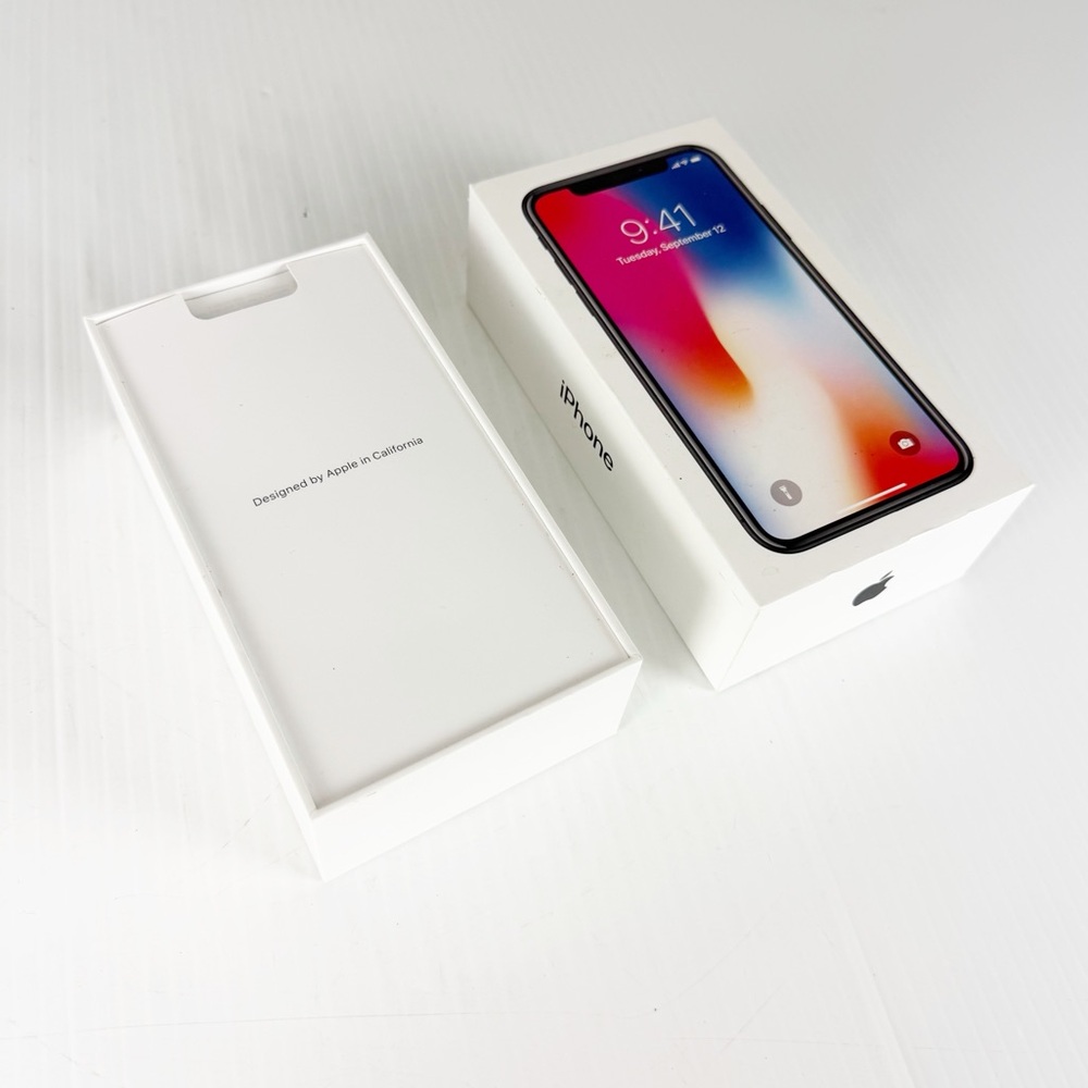 EMPTY BOX ONLY Genuine OEM Apple iPhone X Space Gray 64GB